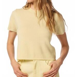 NEW SABLYN charleston relaxed crewneck top in pale citron